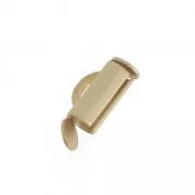 Cuenta de rocalla Miyuki y punta para tejer Delica 10 mm - Oro mate x1