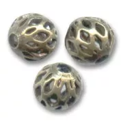 Bolas filigrana 6 mm bronce x10