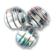 Redonda espiral cobriza 8 mm Crystal