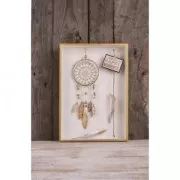 Círculo desnudo de metal para atrapasueños suspensión y lámparas 10cm dorado envej