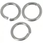 Anillas abiertas 9x1.2 mm - plateado envej. x25