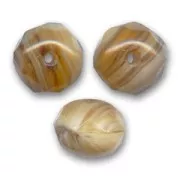 Donuts 9x6 mm Beige Caramelo x25