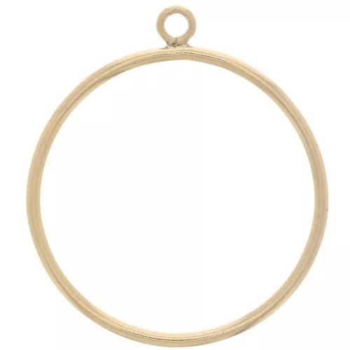 Colgante círculo 20 mm Gold filled x1