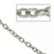 Cadena 7,5 mm plateado envejecido x1m