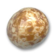 Facetada 16 mm Opaque White Caramel x1