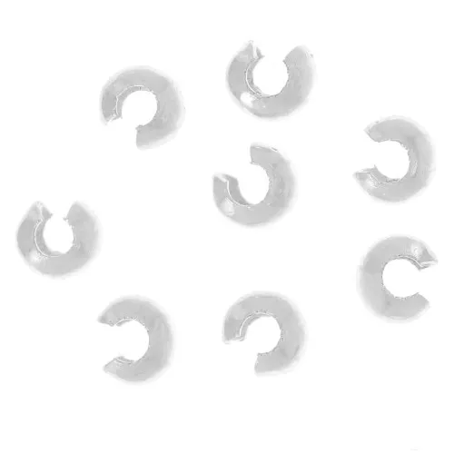 Tapachafas 2.5 mm Plata 925 x50