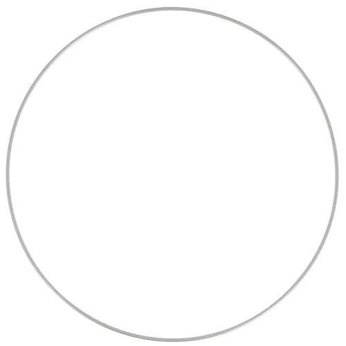 Círculo desnudo de metal para atrapasueños suspensión y lámparas 25cm Gris mate