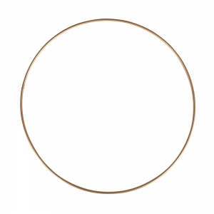 Círculo desnudo de metal para atrapasueños suspensión y lámparas 20cm dorado envej