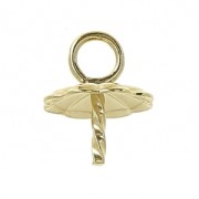 Anillo colgante para cuenta redonda mitad-perforada 8/10/12 mm de Gold filled|raw }}