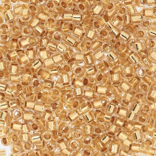 Miyuki Delica 11/0 DB0033 - 24kt Gold Lined Crystal x5g
