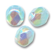 Facetadas 4 mm Milky Aquamarine AB x50