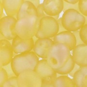 Mini-gotas Miyuki 3.4 mm DP132FR - Tr Light Topaz Mat AB x8g|raw }}