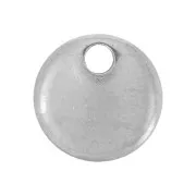 Lentejuelas redondas de 6 mm - Medalla de acero inoxidable 303L para grabar x4