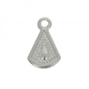 Dijes finos estilo barroco 11x7 mm De Acero Inox x5