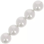 Perlas Swarovski 5810 de 4 mm, color White Pearl, paquete de 500 unidades