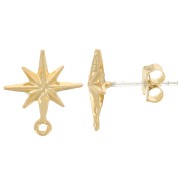 Pendientes Rosa de los Vientos con anilla a personalizar 40 mm dorado x2|raw }}