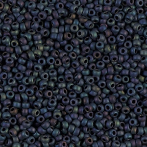 Rocalla Miyuki 11/0 2014 - Metallic Midnight Blue Iris Mat