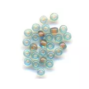 Rocalla Miyuki 11/0 351 - Luster Aqua Peach Lined