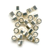 Miyuki Delica 11/0 Hex Cut DBC0035 - Galvanized Silver|raw }}