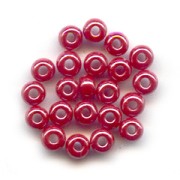 Cuentas de Rocalla Preciosa 11/0 de 2 mm - Rojo opaco brillante x 20 g