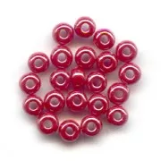 Cuentas de Rocalla Preciosa 11/0 de 2 mm - Rojo opaco brillante x 20 g
