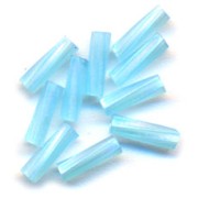 Bugles Twist Miyuki 6 mm TW-148FR - Aquamarine Mat AB x10g|raw }}