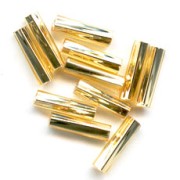 Bugles Twist Miyuki 6 mm TW-0003 - Gold Silver Lined x10g|raw }}
