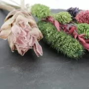 Flor de Adormidera Naranja seca para tus creaciones DIY x1 varilla