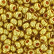 Cuentas de Rocalla Preciosa 11/0 de 2 mm - Terra Metálico - Dorado x20 g