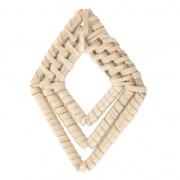 Rombo de mimbre 50x39 mm para hacer joyas personalizadas DIY x1x1|raw }}