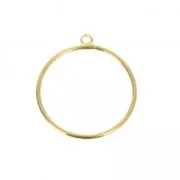 Anilla de montaje y tejido para hacer joyas 29x26 mm Chapado de Oro 3 micras