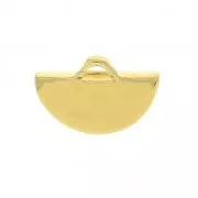 Terminal media luna para apretar 10.5x6.5 mm Chapado de Oro 3 micras