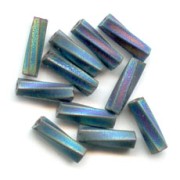 Bugles Twist Miyuki 6 mm TW-401FR - Black Mat AB x10g|raw }}