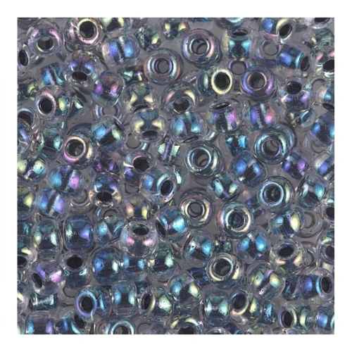 Rocalla Miyuki 8/0 283 - Crystal AB Black Lined