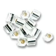Rocalla Miyuki 8/0 Hex Cut 1 - Crystal Silver Lined
