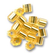 Rocalla Miyuki 8/0 Hex Cut 3 - Gold Silver Lined|raw }}