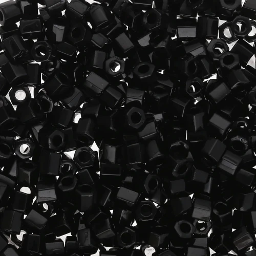 Rocalla Miyuki 8/0 Hex Cut 401 - Black