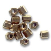 Cuentas Rocalla Miyuki 8/0 Hex Cut 457 - Bronce oscuro metalizado x8 g
