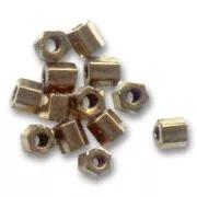 Cuentas Rocalla Miyuki 8/0 Hex Cut 457 - Bronce oscuro metalizado x8 g