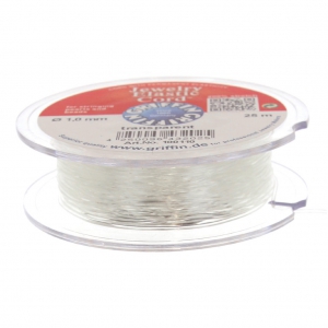 Cordón elástico Stretch Magic de 1 mm - Transparente x25m