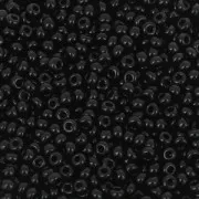 Preciosa Cuentas de rocalla 11/0 2 mm - Azabache x250g