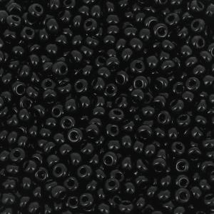 Preciosa Cuentas de rocalla 11/0 2 mm - Azabache x250g