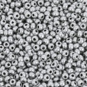 Cuentas de Rocalla Preciosa 11/0 de 2 mm - Gris satinado plateado x 250 g