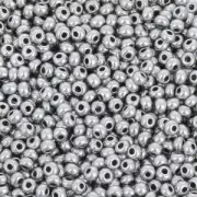 Cuentas de Rocalla Preciosa 11/0 de 2 mm - Gris satinado plateado x 250 g