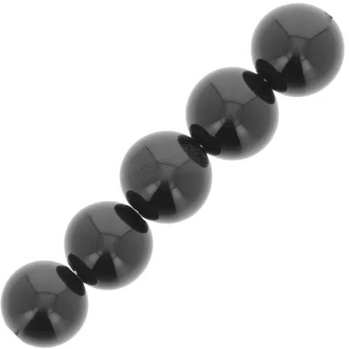 Cuentas Onix Negro  8 mm x10