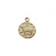 Dije astrológico - Símbolos del zodiaco Aries 13mm Chapado de Oro 3 micras x1|raw }}