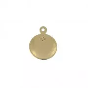 Dije astrológico - Símbolos del zodiaco Aries 13mm Chapado de Oro 3 micras x1