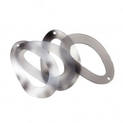 Colgante gota poliacrílico de imitación tortuga 55x34 mm Gris x1