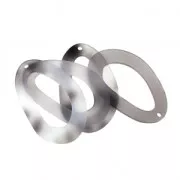 Colgante gota poliacrílico de imitación tortuga 55x34 mm Gris x1