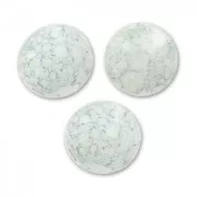 Cuentas redondas 6 mm Opaque Luster Blue x25